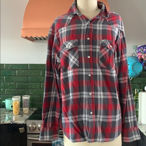 Mossimo pearl snap flannel - Picture 1 of 3